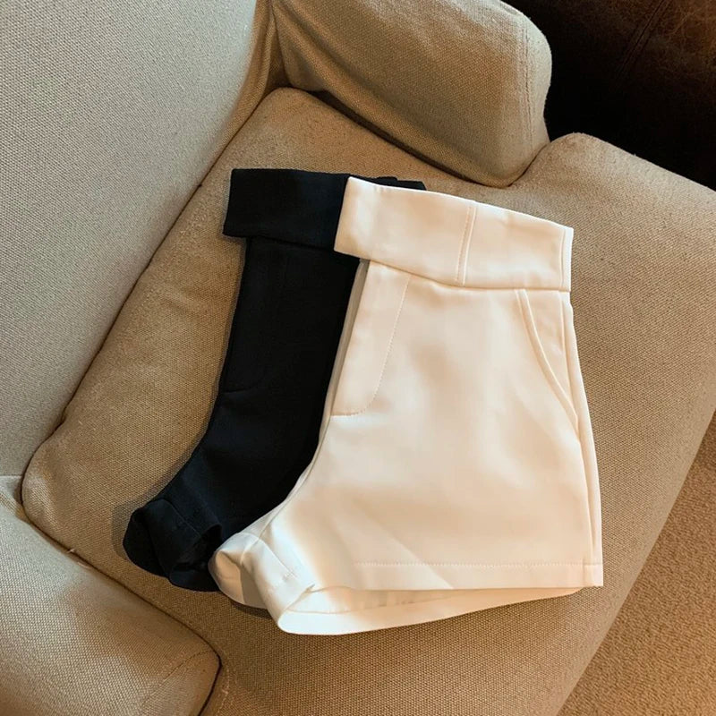 Women High Waisted Dress Shorts