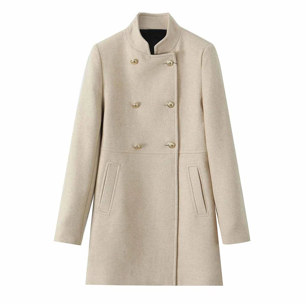 Women's Overlapping Trench Coat
