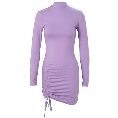 Women's Lace Up Slim Fit Dress