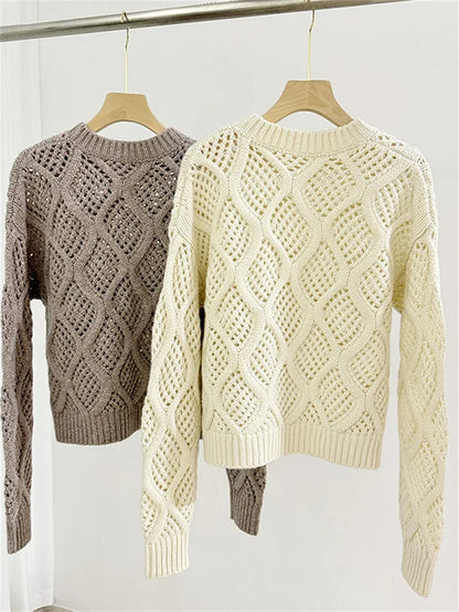 Women's Patterned Knitted Sweater