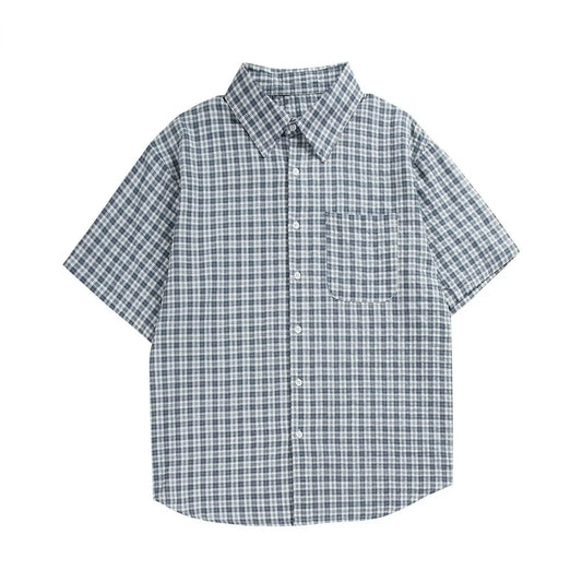 Men's Short Sleeve Plaid T-Shirt