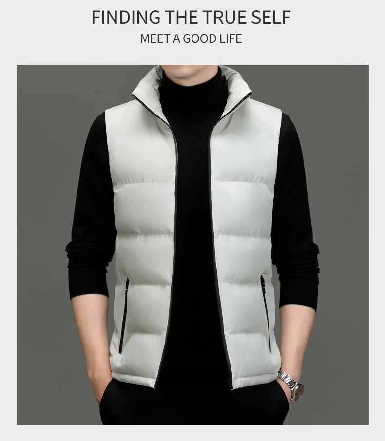 Men's Collared Puffer Vest
