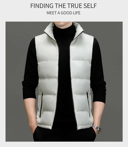 Men's Collared Puffer Vest