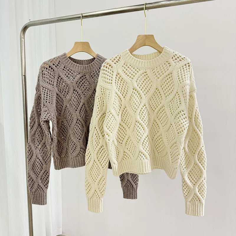 Women's Patterned Knitted Sweater