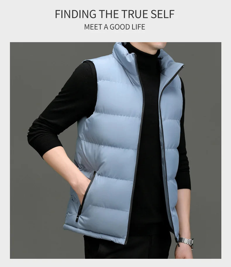 Men's Collared Puffer Vest