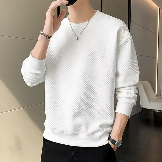 Men's Textured Crewneck