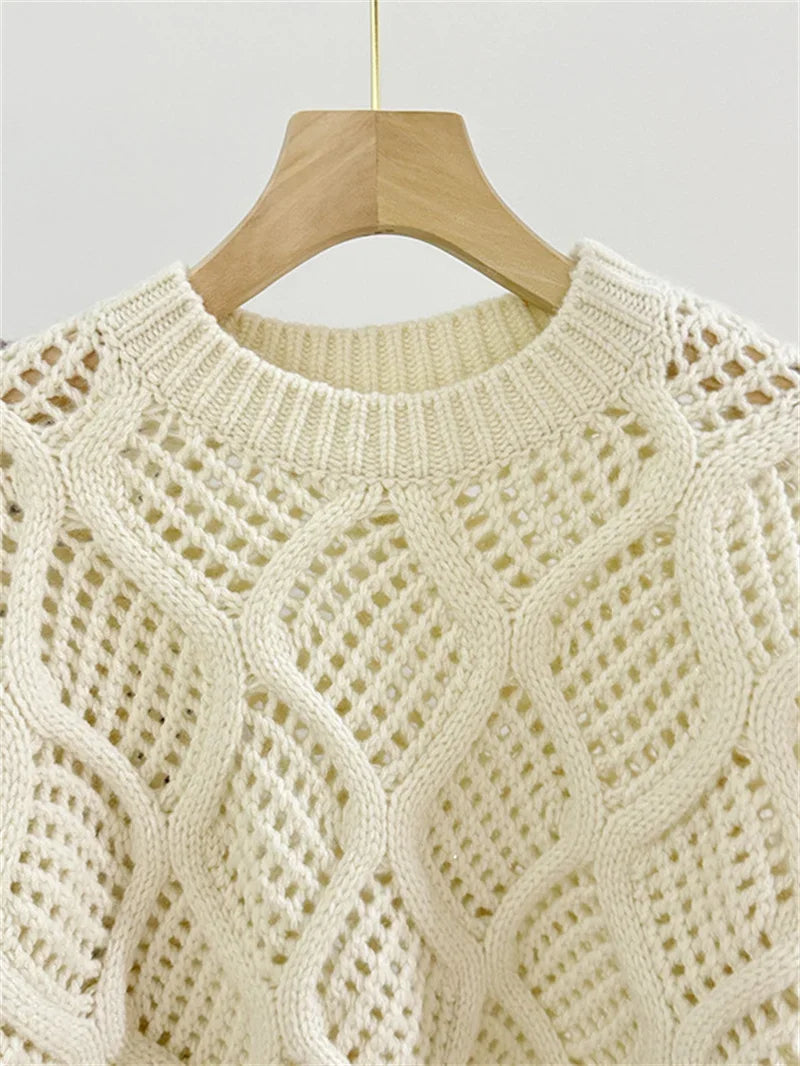 Women's Patterned Knitted Sweater