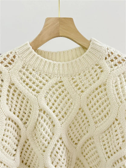 Women's Patterned Knitted Sweater