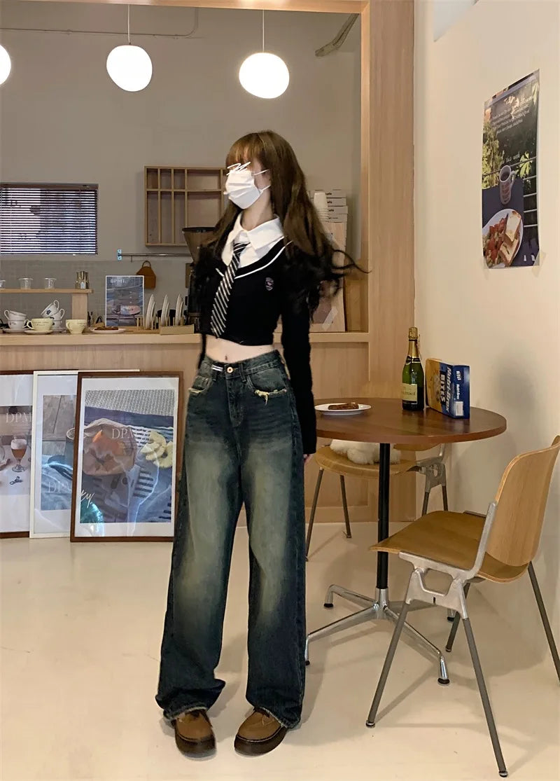 Women's Loose Wide Leg Jeans