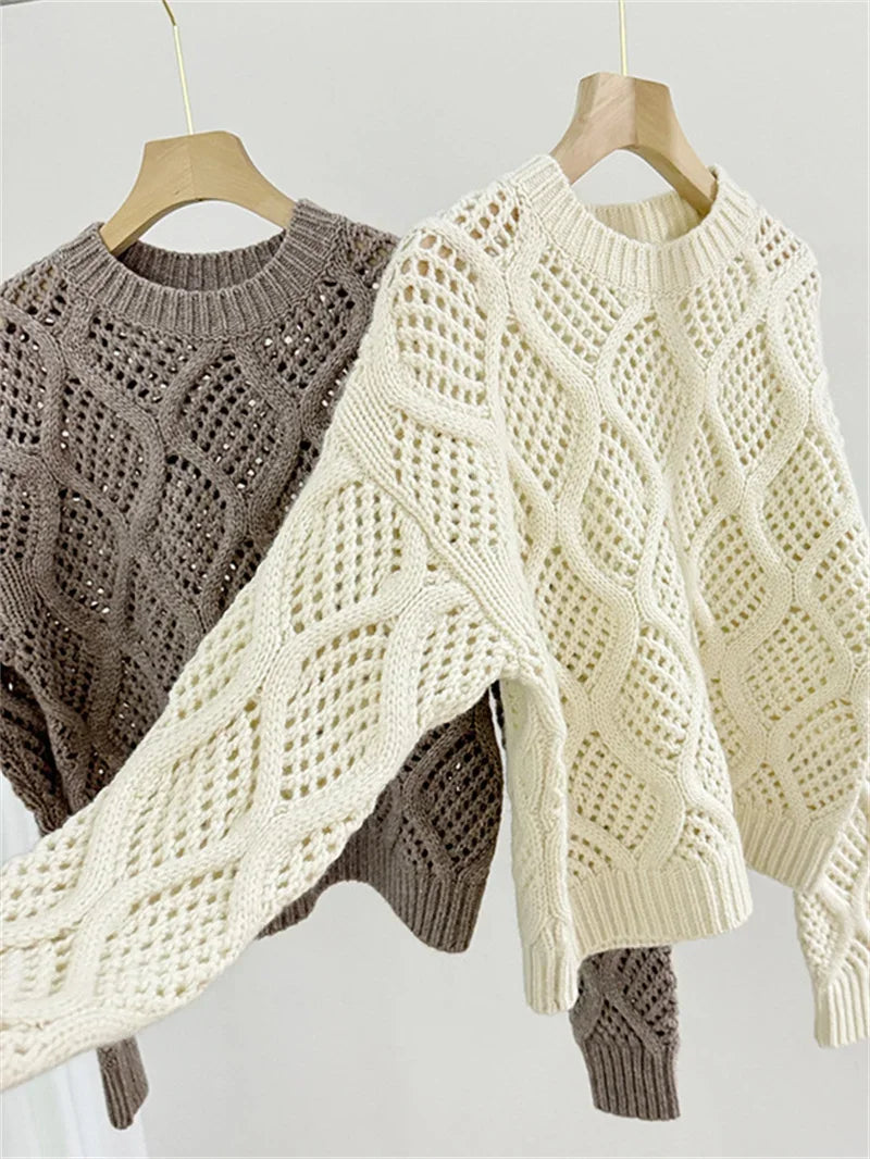 Women's Patterned Knitted Sweater