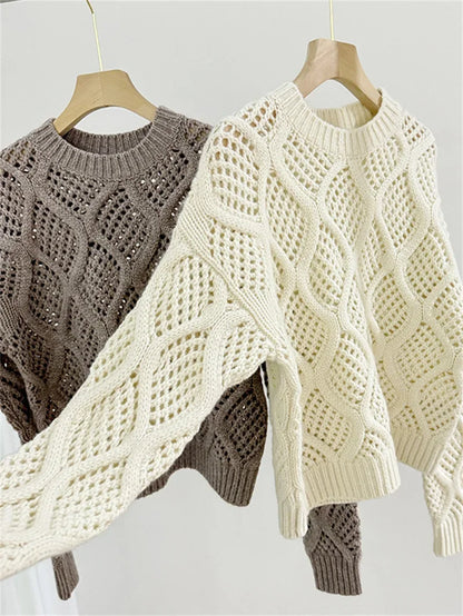 Women's Patterned Knitted Sweater