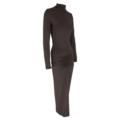 Women's Long Sleeve Slim Knitted Dress