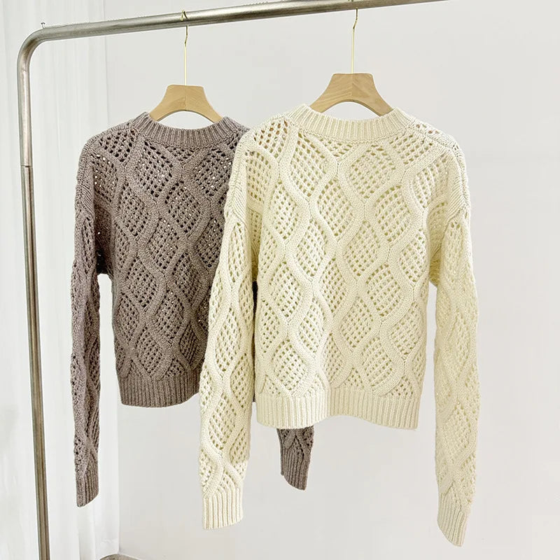 Women's Patterned Knitted Sweater