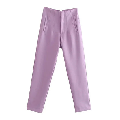 Women's High Waist Office Pants