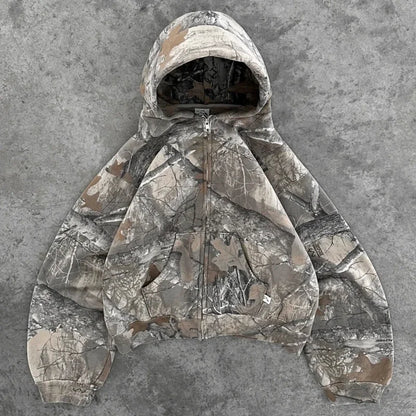 Men's Camouflage Zip Up/Pullover Hoodie