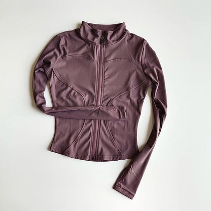 Women's Long Sleeved Zip Up Jacket