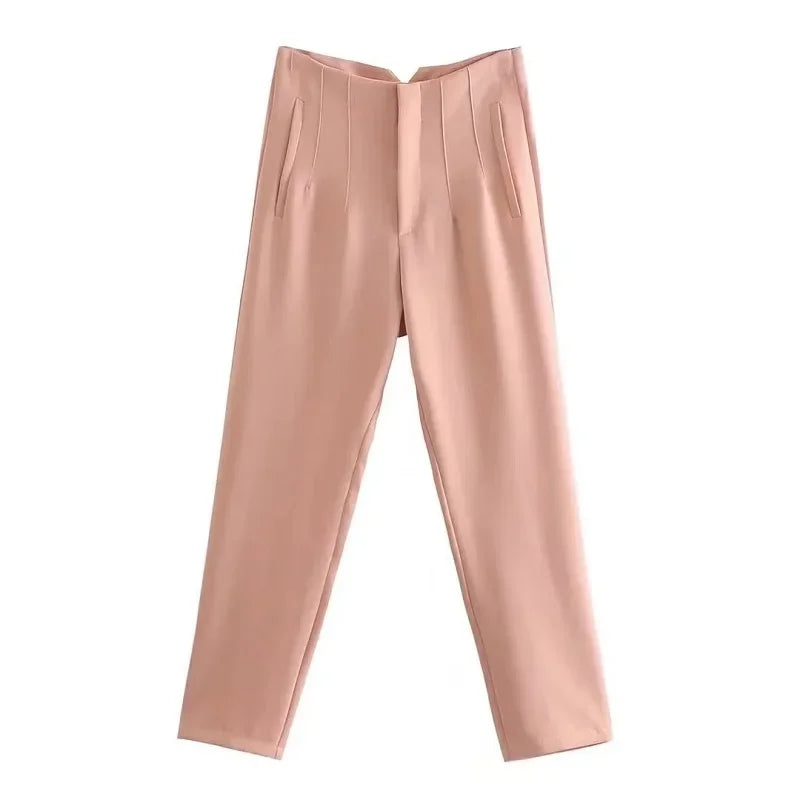 Women's High Waist Office Pants