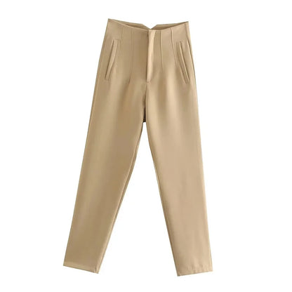 Women's High Waist Office Pants