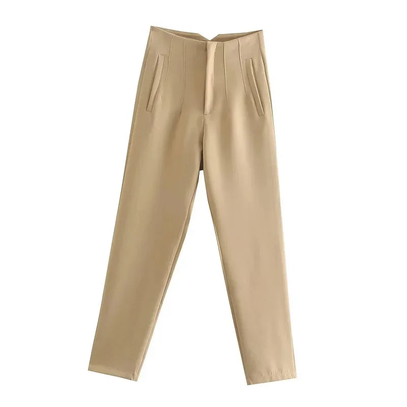Women's High Waist Office Pants