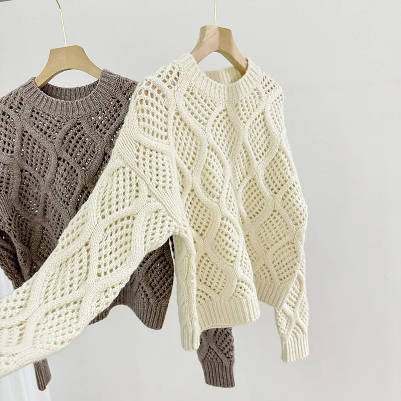 Women's Patterned Knitted Sweater