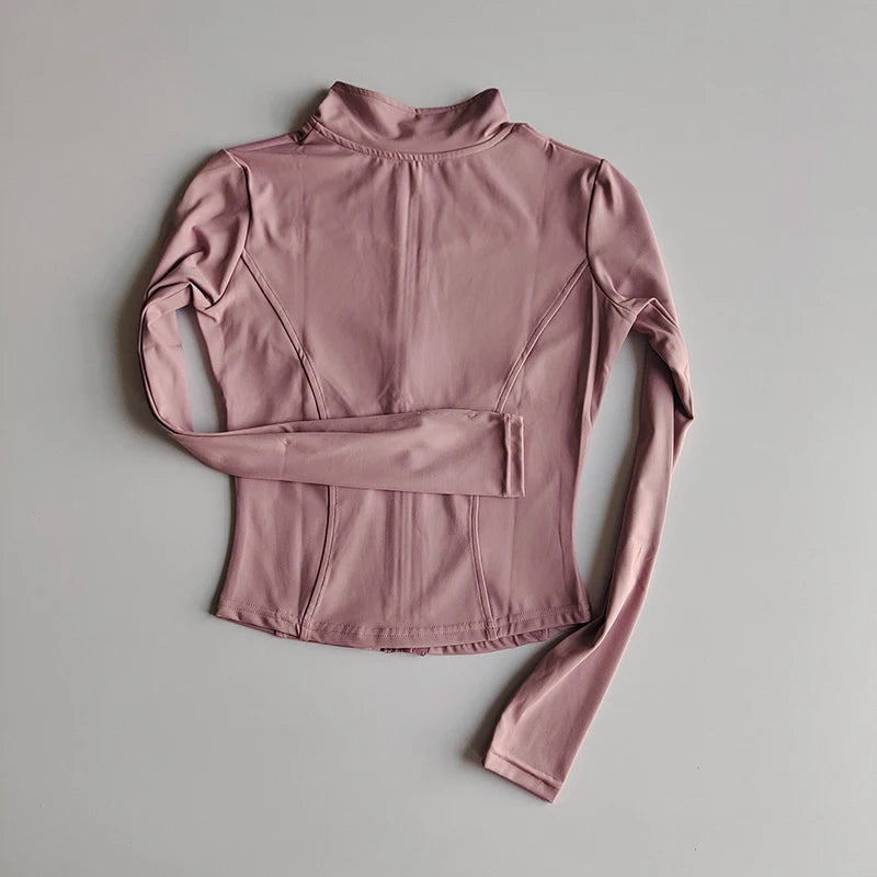 Women's Long Sleeved Zip Up Jacket