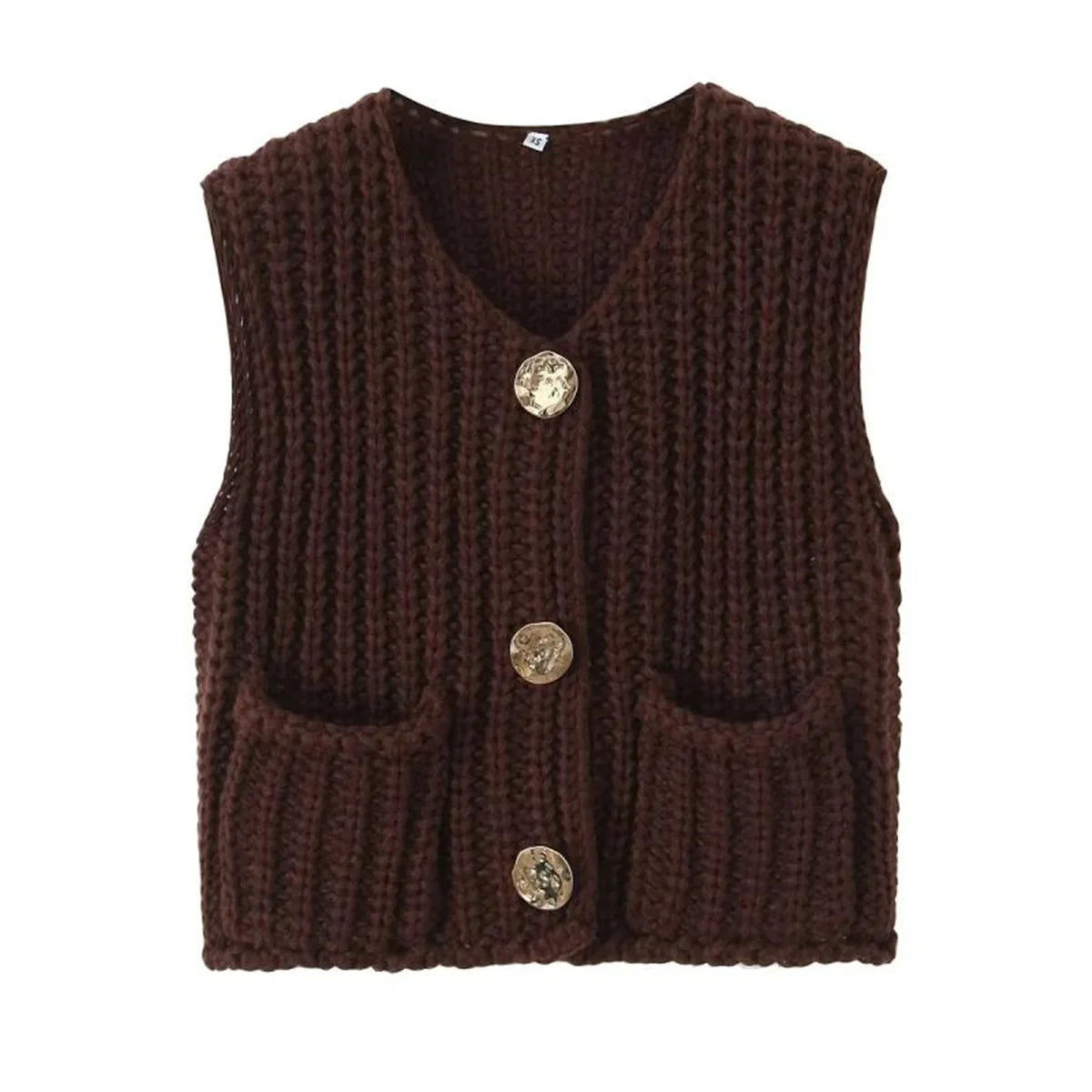 Women's Button Up Sweater Vest
