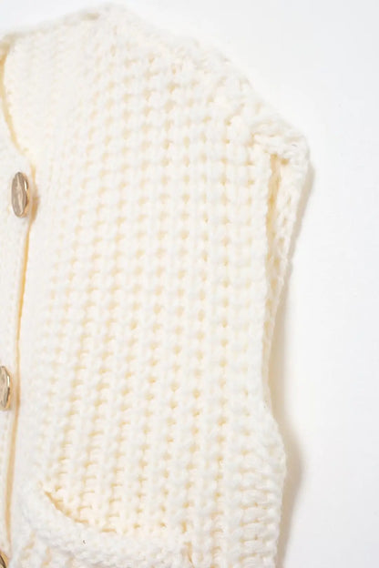 Women's Button Up Sweater Vest