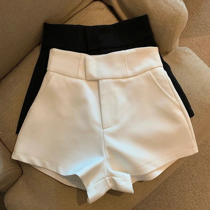 Women High Waisted Dress Shorts