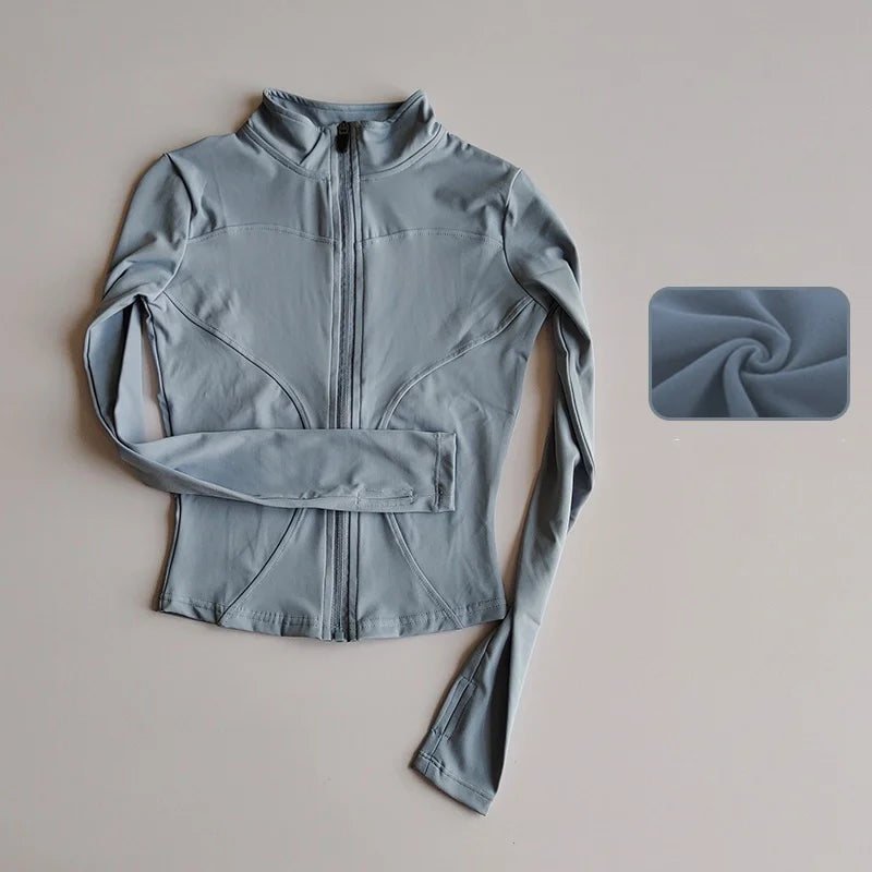 Women's Long Sleeved Zip Up Jacket