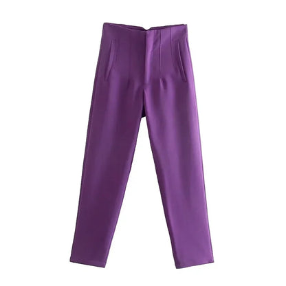 Women's High Waist Office Pants