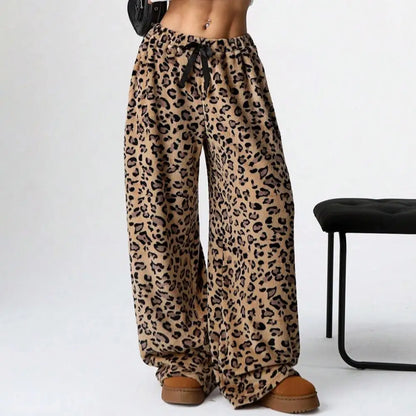 Women's Leopard Print High Waist Pants