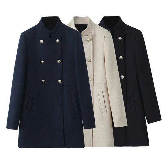 Women's Overlapping Trench Coat