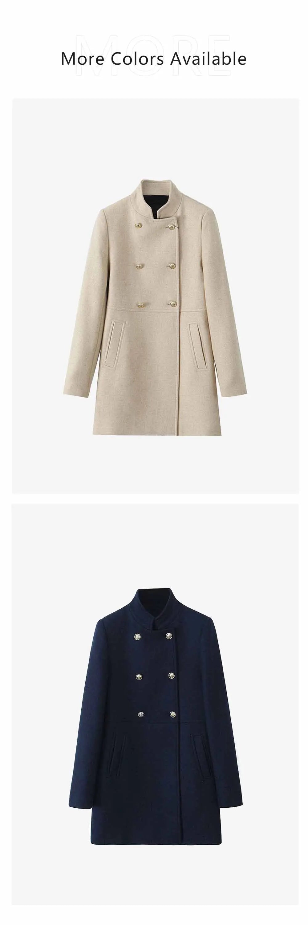 Women's Overlapping Trench Coat