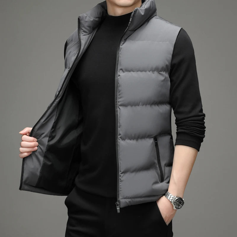 Men's Collared Puffer Vest