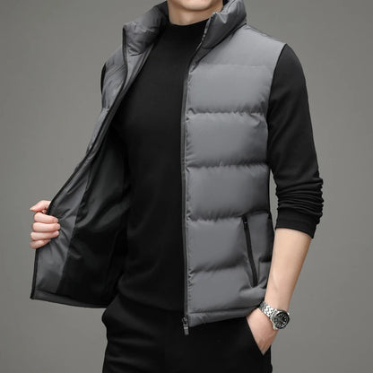 Men's Collared Puffer Vest