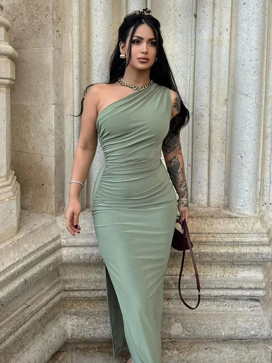 Women's Sleeveless Backless Long Slim Dress