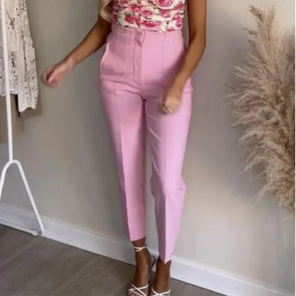 Women's High Waist Office Pants
