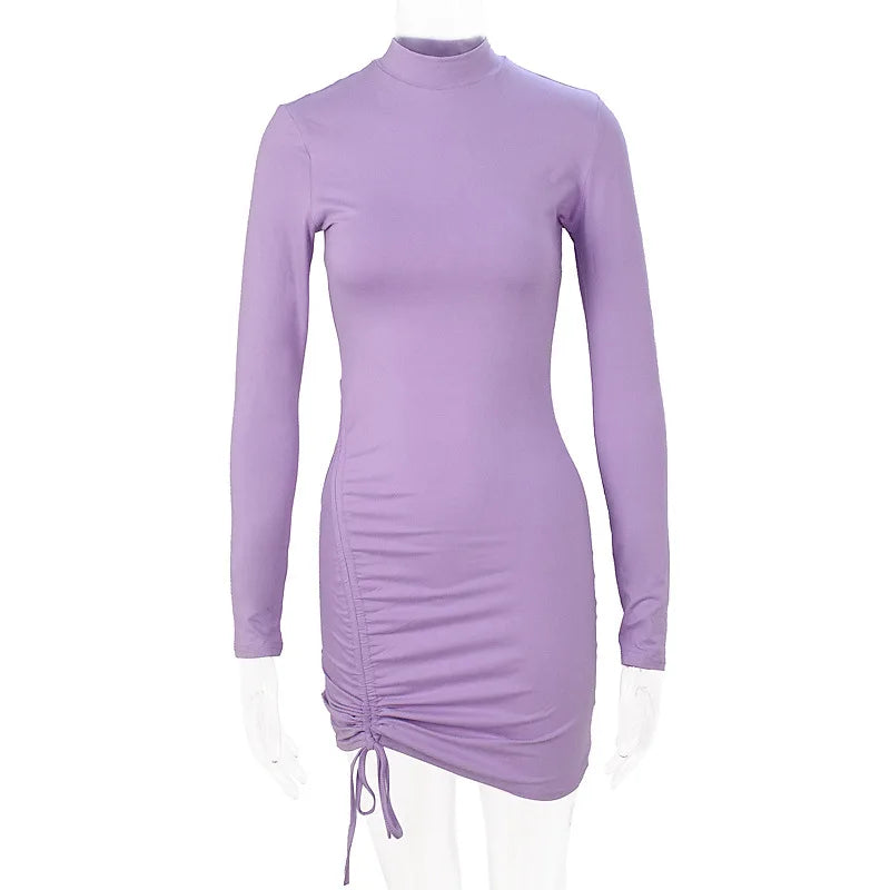 Women's Lace Up Slim Fit Dress