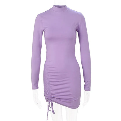 Women's Lace Up Slim Fit Dress