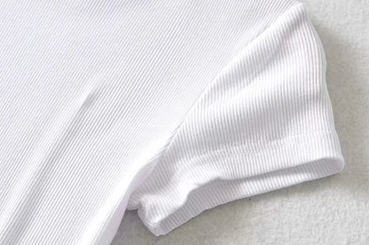 Women's Short-sleeve Crop Top T-shirt