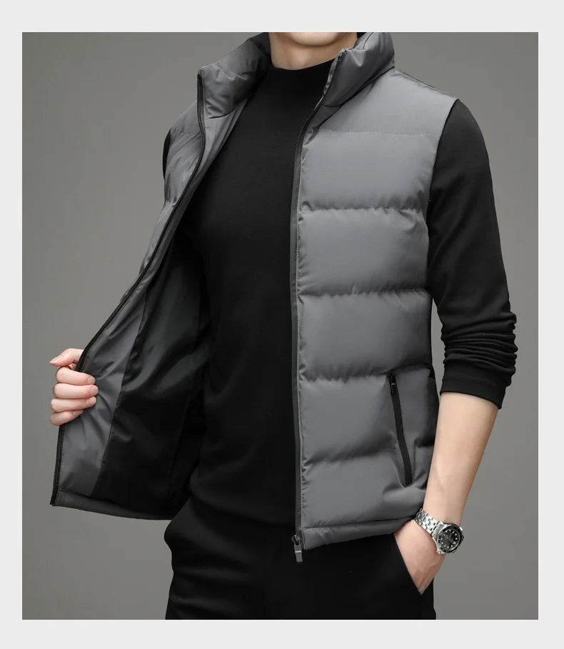 Men's Collared Puffer Vest