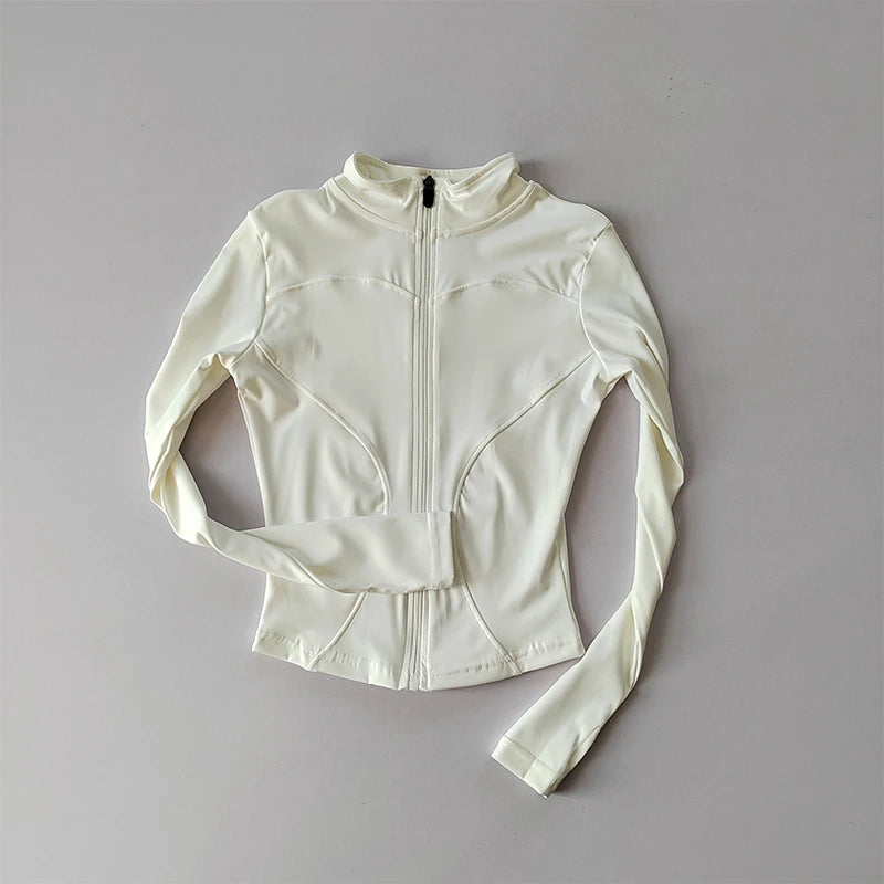 Women's Long Sleeved Zip Up Jacket