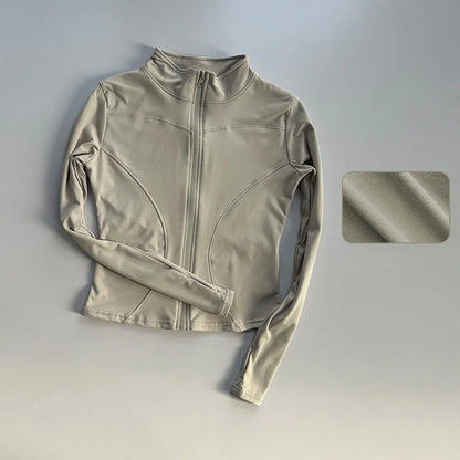 Women's Long Sleeved Zip Up Jacket