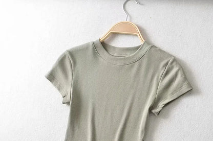 Women's Short-sleeve Crop Top T-shirt