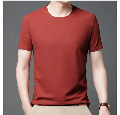 Men's Short Sleeve Waffle Knit Polo Shirt