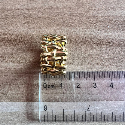 Thick Chain Braided Ring