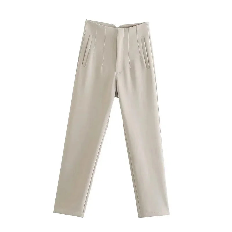Women's High Waist Office Pants