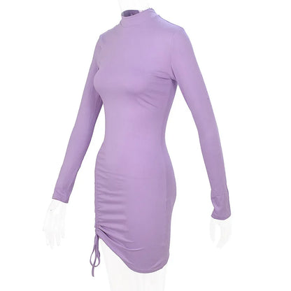 Women's Lace Up Slim Fit Dress