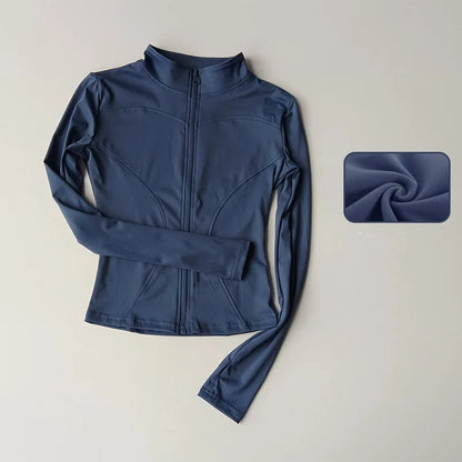 Women's Long Sleeved Zip Up Jacket