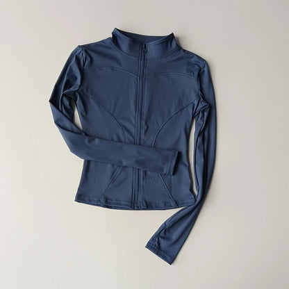 Women's Long Sleeved Zip Up Jacket